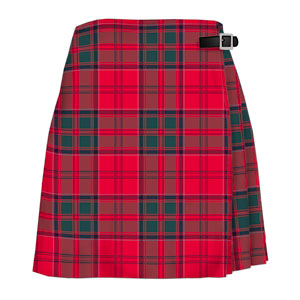 Skirt, Ladies Kilted (Apron Front), Grant Tartan